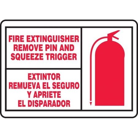 Accuform Safety Sign, SBMFXG600MVS SBMFXG600MVS